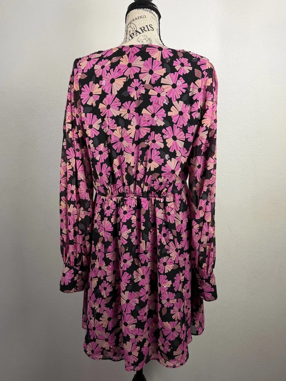 Pink Floral Whimsy Goth Dress Kate Spade Size 8